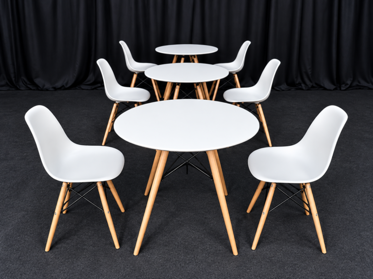 Minimalist White Furniture in Studio